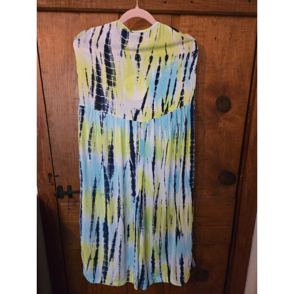 JOYOUS AND FREE Kids Blue Yellow Tie Dye Castaway Jumpsuit Size 16 NWT